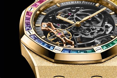 audemars piguet royal oak frosted gold double balance wheel openworked|audemars double balance wheels.